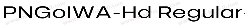 PNGoIWA-Hd Regular字体转换